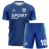 紺縞サッカー ユニフォーム